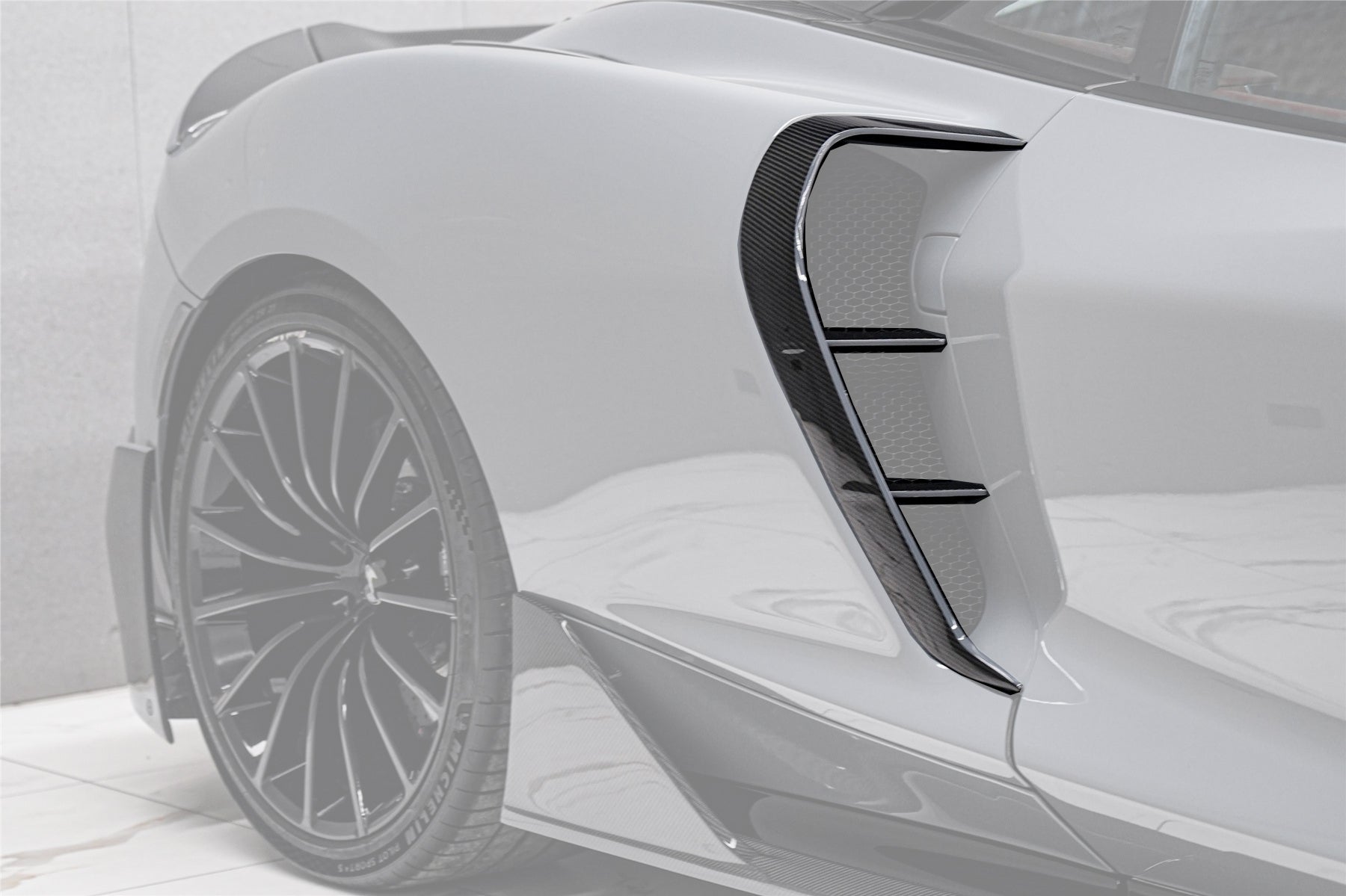 DarwinPRO 2019-UP McLaren GT BKSS Design Carbon Fiber Quarter Panel Side Scoops | Fits GT, GTS