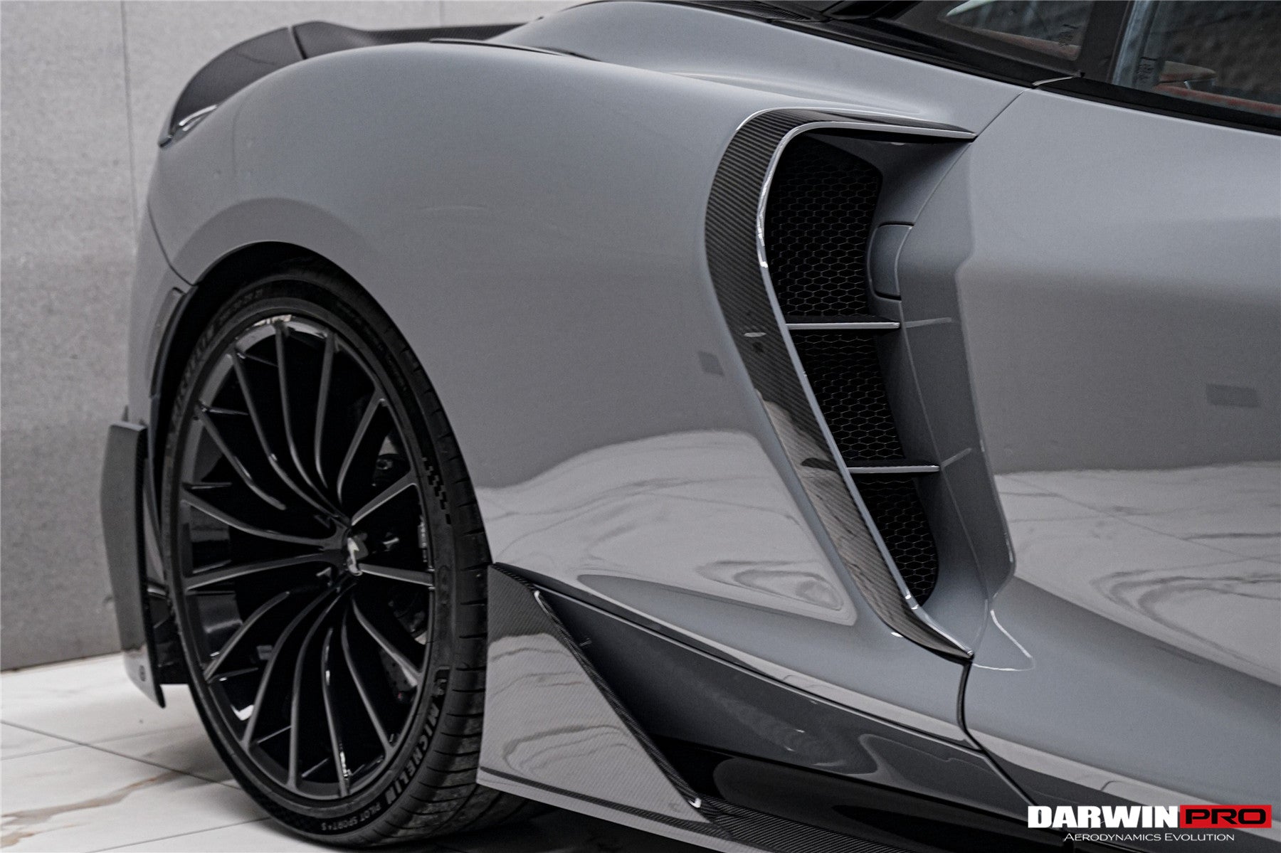 DarwinPRO 2019-UP McLaren GT BKSS Design Carbon Fiber Quarter Panel Side Scoops | Fits GT, GTS