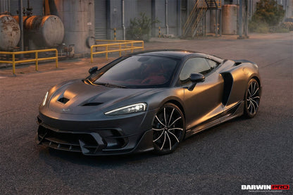DarwinPRO 2019-UP McLaren GT BKSS Design Carbon Fiber Front Bumper Vents Canards | Fits GT, GTS
