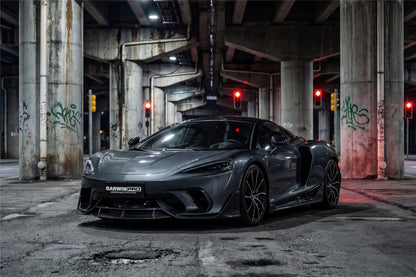 DarwinPRO 2019-UP McLaren GT BKSS Design Carbon Fiber Front Bumper Vents Canards | Fits GT, GTS