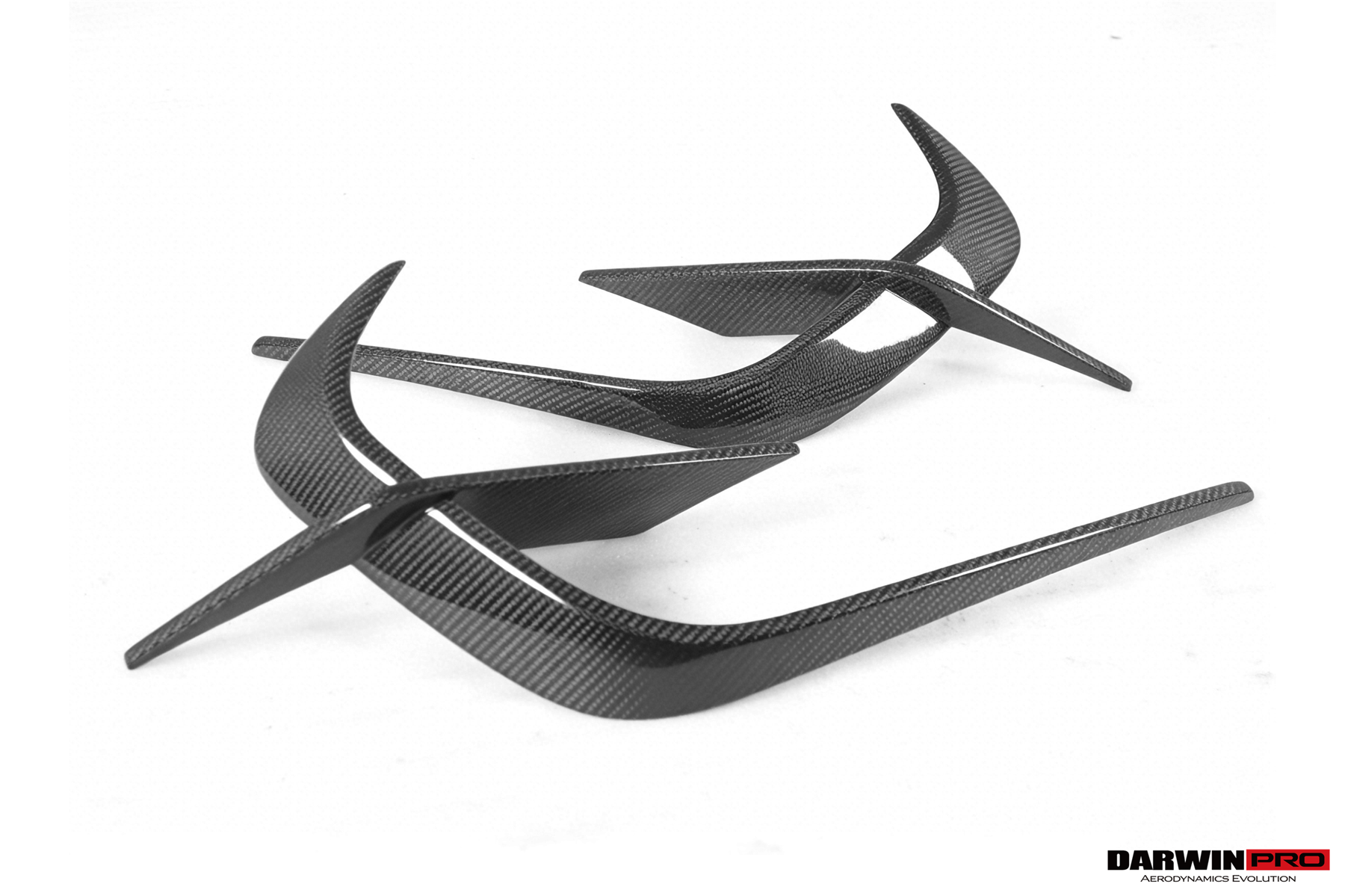 DarwinPRO 2019-UP McLaren GT BKSS Design Carbon Fiber Front Bumper Vents Canards | Fits GT, GTS