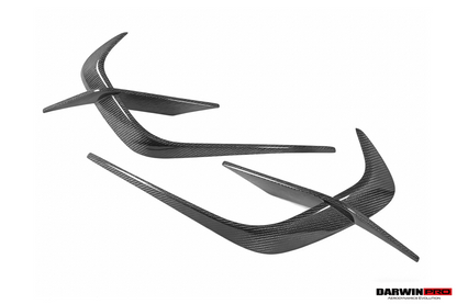 DarwinPRO 2019-UP McLaren GT BKSS Design Carbon Fiber Front Bumper Vents Canards | Fits GT, GTS