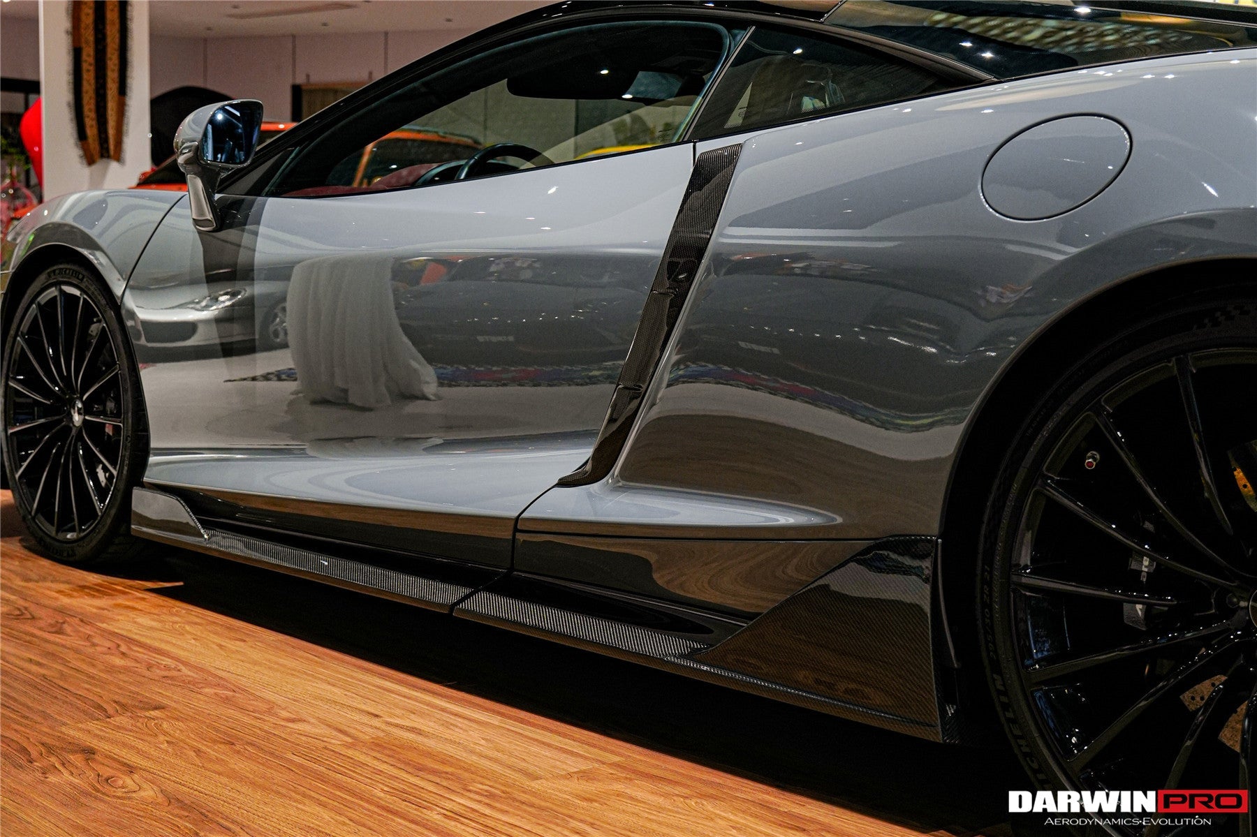 DarwinPRO 2019-UP McLaren GT BKSS Design Carbon Fiber Side Skirts | Fits GT, GTS