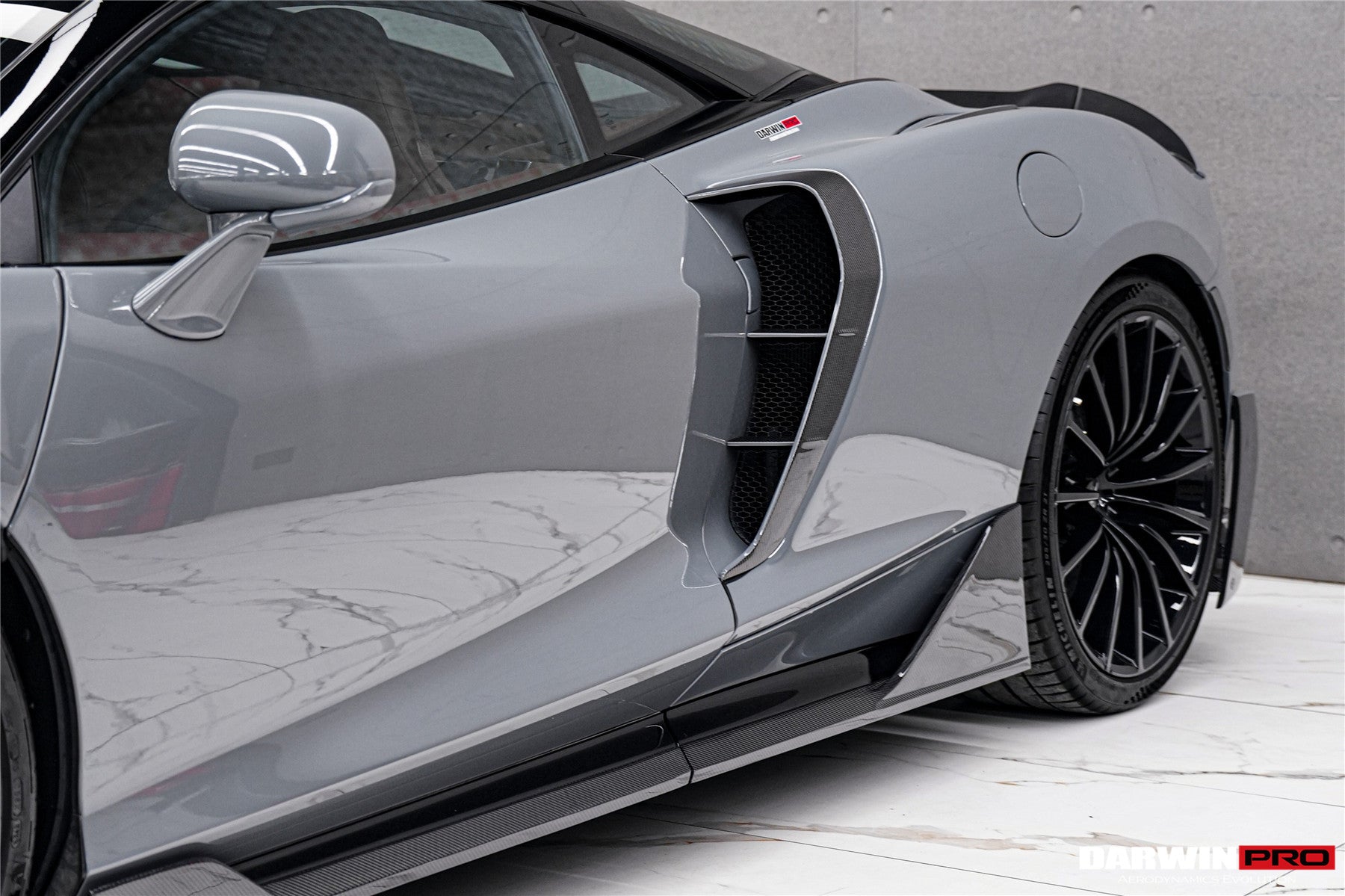 DarwinPRO 2019-UP McLaren GT BKSS Design Carbon Fiber Quarter Panel Side Scoops | Fits GT, GTS