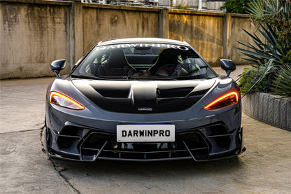 DarwinPRO 2019-UP McLaren GT BKSS Design Carbon Fiber Front Bumper Vents Canards | Fits GT, GTS