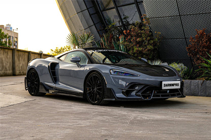 DarwinPRO 2019-UP McLaren GT BKSS Design Carbon Fiber Front Bumper Vents Canards | Fits GT, GTS