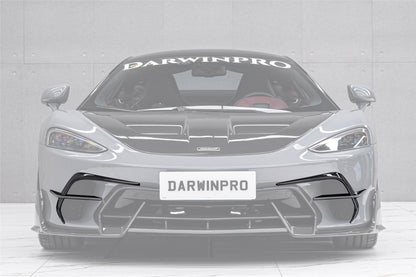 DarwinPRO 2019-UP McLaren GT BKSS Design Carbon Fiber Front Bumper Vents Canards | Fits GT, GTS