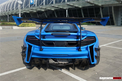 DarwinPRO 2011-2017 McLaren MP4 12C 650S Rebel Performance Style Partial Carbon Fiber Rear Bumper