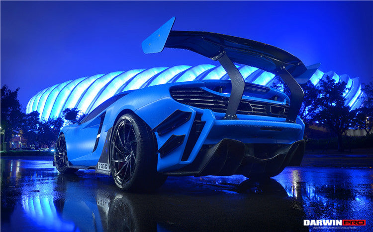 DarwinPRO 2011-2017 McLaren MP4 12C 650S Rebel Performance Style Partial Carbon Fiber Rear Bumper