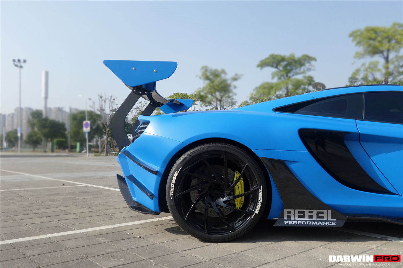 DarwinPRO 2011-2017 McLaren MP4 12C 650S Rebel Performance Style Carbon Fiber Trunk Spoiler Wing