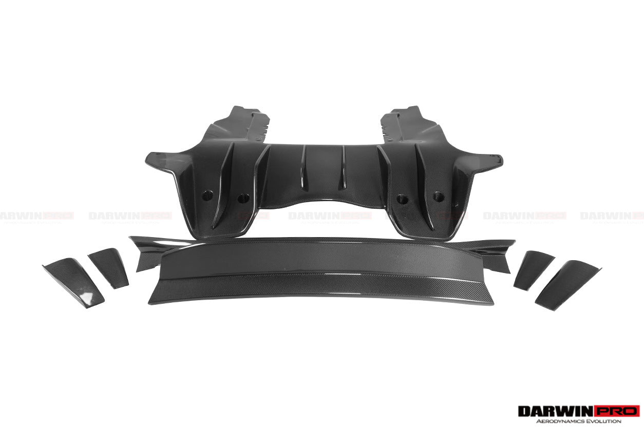 DarwinPRO 2011-2017 McLaren MP4 12C 650S Rebel Performance Style Partial Carbon Fiber Rear Bumper