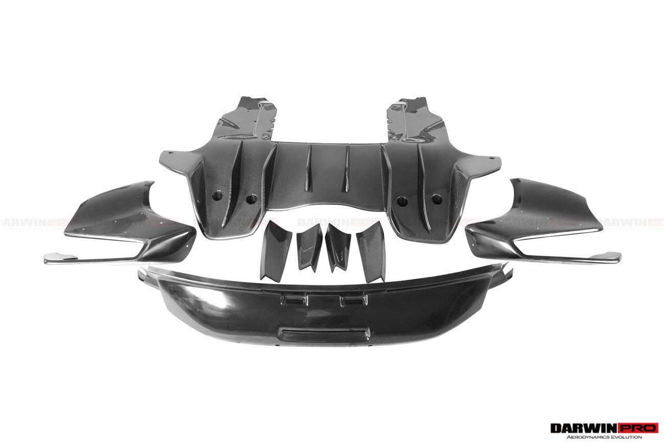 DarwinPRO 2011-2017 McLaren MP4 12C 650S Rebel Performance Style Partial Carbon Fiber Rear Bumper