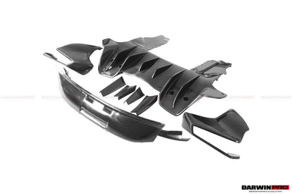 DarwinPRO 2011-2017 McLaren MP4 12C 650S Rebel Performance Style Partial Carbon Fiber Rear Bumper