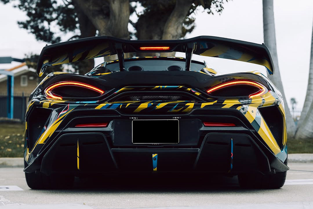 DarwinPRO 2018-2021 McLaren 600lt BKSS Style Partial Carbon Fiber Rear Bumper