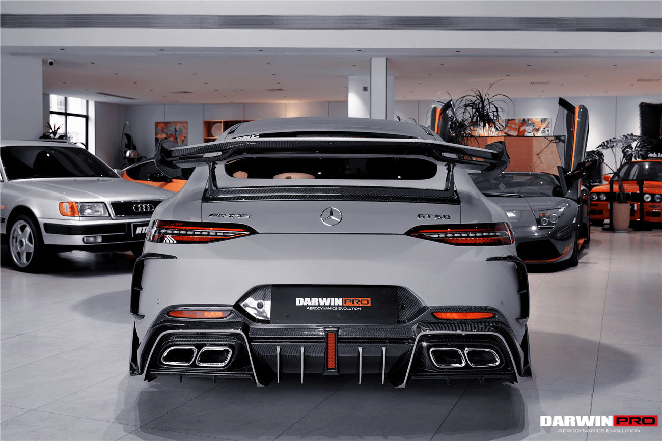 Parachoques trasero de fibra de carbono DarwinPRO 2019-2024 Mercedes Benz AMG GT50 GT53 GT43 GT63 GT63S 4 puertas Coupé X290 IMP Ver.2