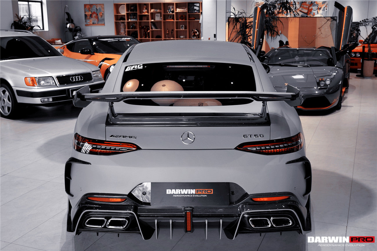 Parachoques trasero de fibra de carbono DarwinPRO 2019-2024 Mercedes Benz AMG GT50 GT53 GT43 GT63 GT63S 4 puertas Coupé X290 IMP Ver.2