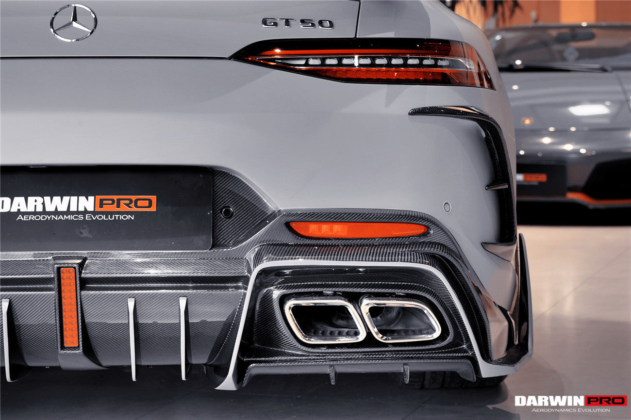 Parachoques trasero de fibra de carbono DarwinPRO 2019-2024 Mercedes Benz AMG GT50 GT53 GT43 GT63 GT63S 4 puertas Coupé X290 IMP Ver.2