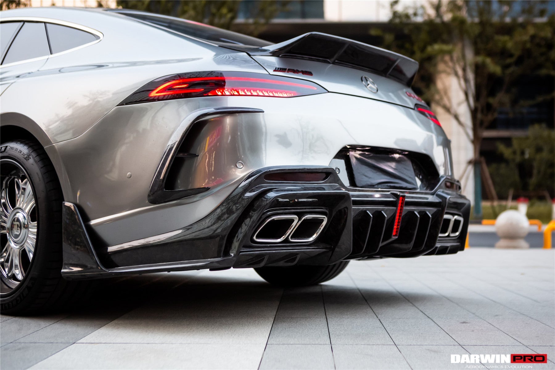 Parachoques trasero de fibra de carbono DarwinPRO 2019-2024 Mercedes Benz AMG GT50 GT53 GT43 GT63 GT63S 4 puertas Coupé X290 IMP Ver.2
