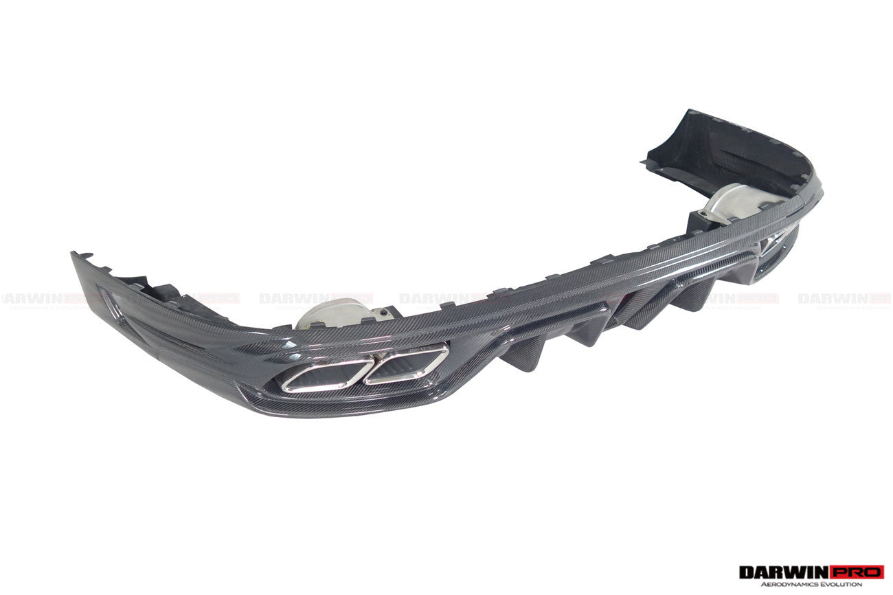Difusor trasero de alto rendimiento DarwinPRO 2019-2024 Mercedes Benz AMG GT50 GT53 GT43 4Door Coupe X290 IMP con paneles reflectores y puntas de escape