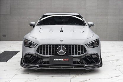 Divisor de parachoques delantero de fibra de carbono DarwinPRO 2019-2024 Mercedes Benz AMG GT50 GT53 GT43 Coupé de 4 puertas X290 IMP Performance