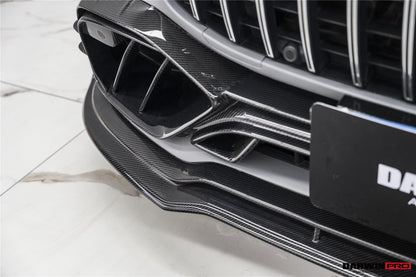 Divisor de parachoques delantero de fibra de carbono DarwinPRO 2019-2024 Mercedes Benz AMG GT50 GT53 GT43 Coupé de 4 puertas X290 IMP Performance