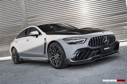 Divisor de parachoques delantero de fibra de carbono DarwinPRO 2019-2024 Mercedes Benz AMG GT50 GT53 GT43 Coupé de 4 puertas X290 IMP Performance