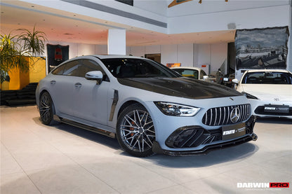 Divisor de parachoques delantero de fibra de carbono DarwinPRO 2019-2024 Mercedes Benz AMG GT50 GT53 GT43 Coupé de 4 puertas X290 IMP Performance