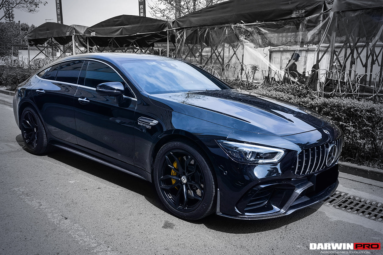 Reemplazo de faldones laterales de fibra de carbono DarwinPRO para Mercedes Benz AMG GT63 S Coupé de 4 puertas X290 (2019-2024)