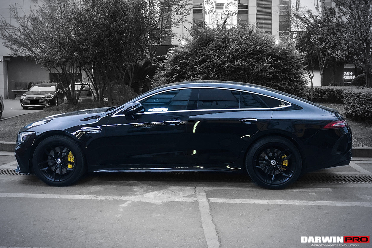 Reemplazo de faldones laterales de fibra de carbono DarwinPRO para Mercedes Benz AMG GT63 S Coupé de 4 puertas X290 (2019-2024)
