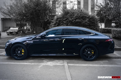 Reemplazo de faldones laterales de fibra de carbono DarwinPRO para Mercedes Benz AMG GT63 S Coupé de 4 puertas X290 (2019-2024)