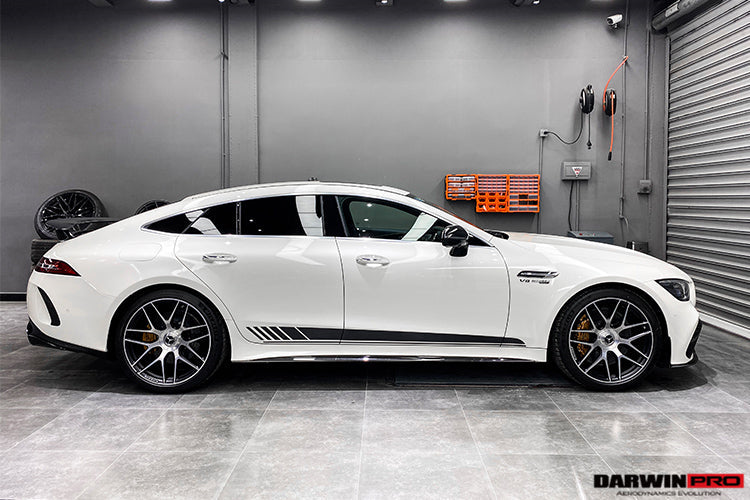 Reemplazo de faldones laterales de fibra de carbono DarwinPRO para Mercedes Benz AMG GT63 S Coupé de 4 puertas X290 (2019-2024)