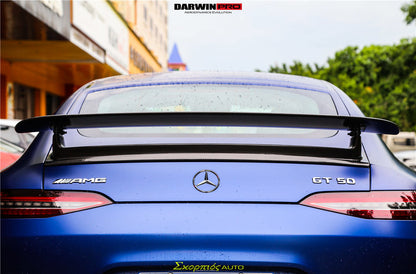 Alerón de maletero DarwinPRO de fibra de carbono para Mercedes Benz AMG GT Coupé de 4 puertas X290 (2019-2024) | Compatible con GT63, ​​GT63S, GT53 y GT50