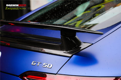 Alerón de maletero DarwinPRO de fibra de carbono para Mercedes Benz AMG GT Coupé de 4 puertas X290 (2019-2024) | Compatible con GT63, ​​GT63S, GT53 y GT50