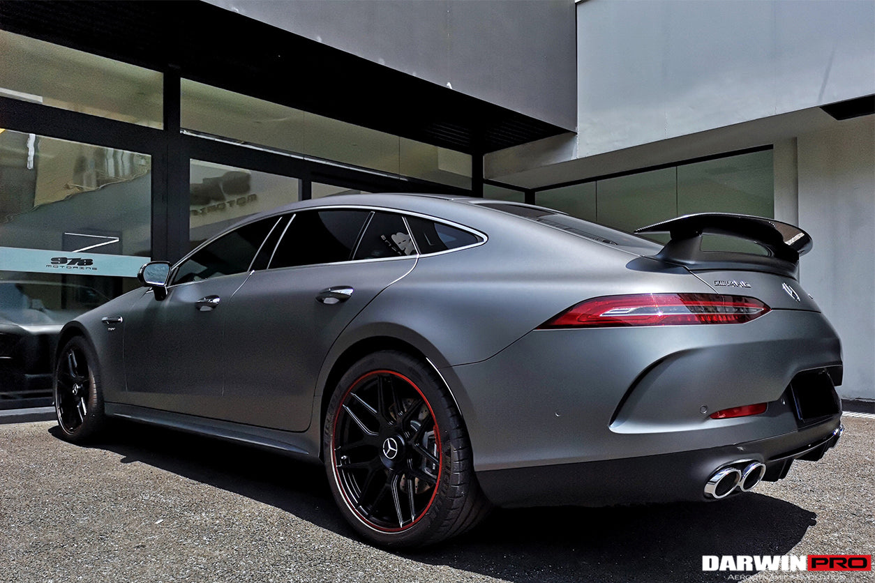 Alerón de maletero DarwinPRO de fibra de carbono para Mercedes Benz AMG GT Coupé de 4 puertas X290 (2019-2024) | Compatible con GT63, ​​GT63S, GT53 y GT50