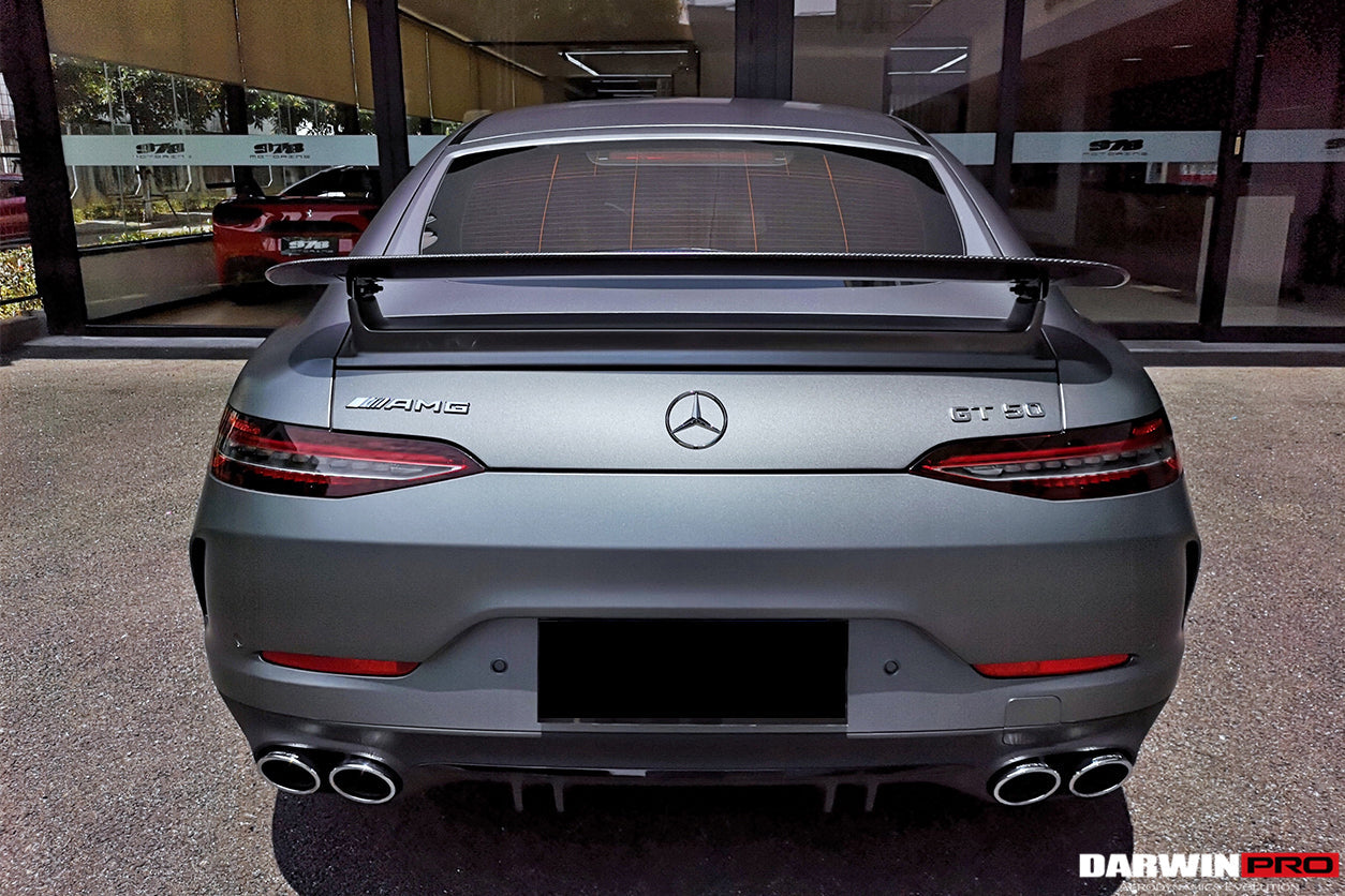 Alerón de maletero DarwinPRO de fibra de carbono para Mercedes Benz AMG GT Coupé de 4 puertas X290 (2019-2024) | Compatible con GT63, ​​GT63S, GT53 y GT50