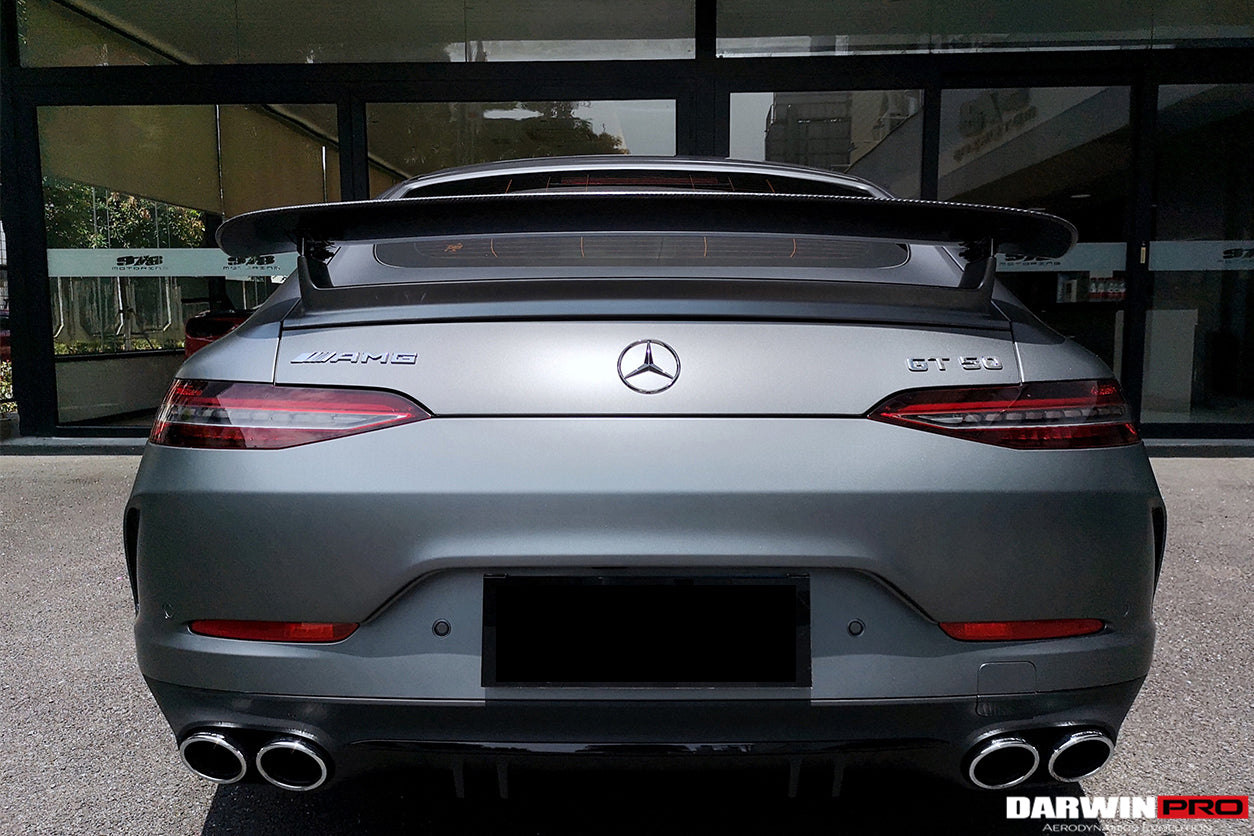 Alerón de maletero DarwinPRO de fibra de carbono para Mercedes Benz AMG GT Coupé de 4 puertas X290 (2019-2024) | Compatible con GT63, ​​GT63S, GT53 y GT50