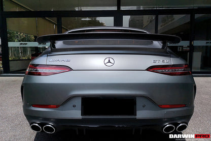 Alerón de maletero DarwinPRO de fibra de carbono para Mercedes Benz AMG GT Coupé de 4 puertas X290 (2019-2024) | Compatible con GT63, ​​GT63S, GT53 y GT50