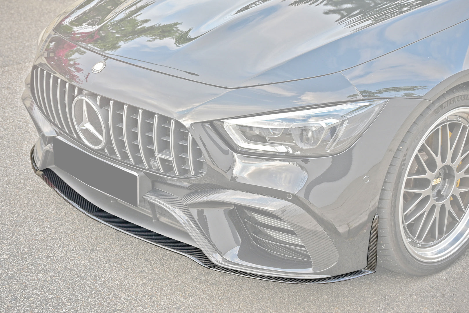 Borde delantero de fibra de carbono DarwinPRO 2019-2024 Mercedes Benz AMG GT63 S Coupé de 4 puertas X290