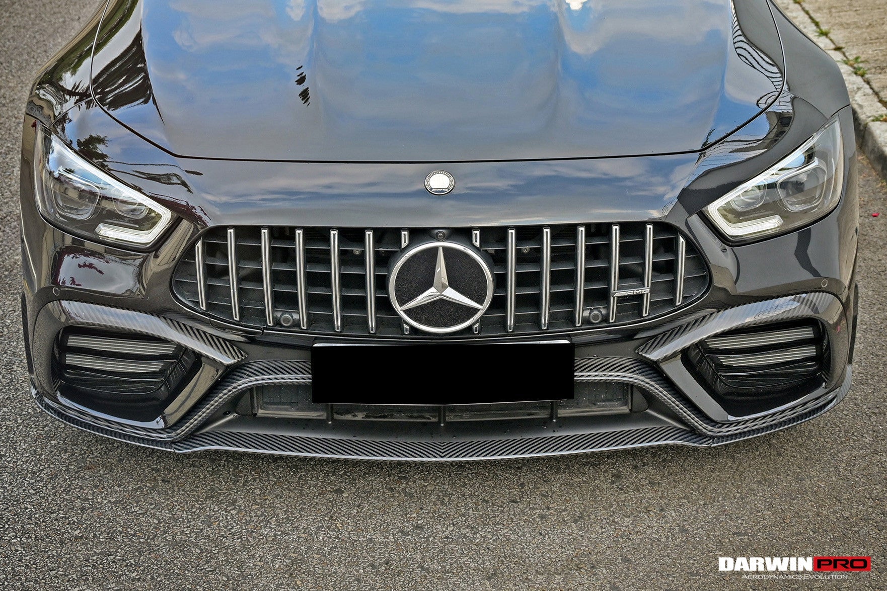 DarwinPRO 2019+ Mercedes Benz AMG GT63 S 4Door Coupe X290 Carbon Fiber Middle Front Lip