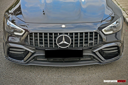 DarwinPRO 2019+ Mercedes Benz AMG GT63 S 4Door Coupe X290 Carbon Fiber Middle Front Lip