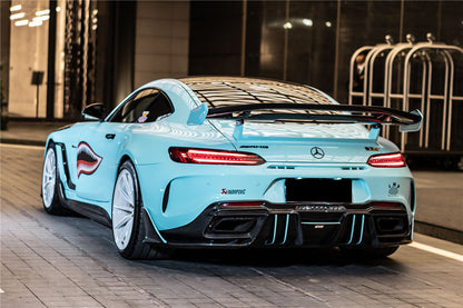 DarwinPRO 2017-2021 Mercedes Benz AMG GTC IMPII Part Carbon Fiber Rear Bumper With Exhasust tips