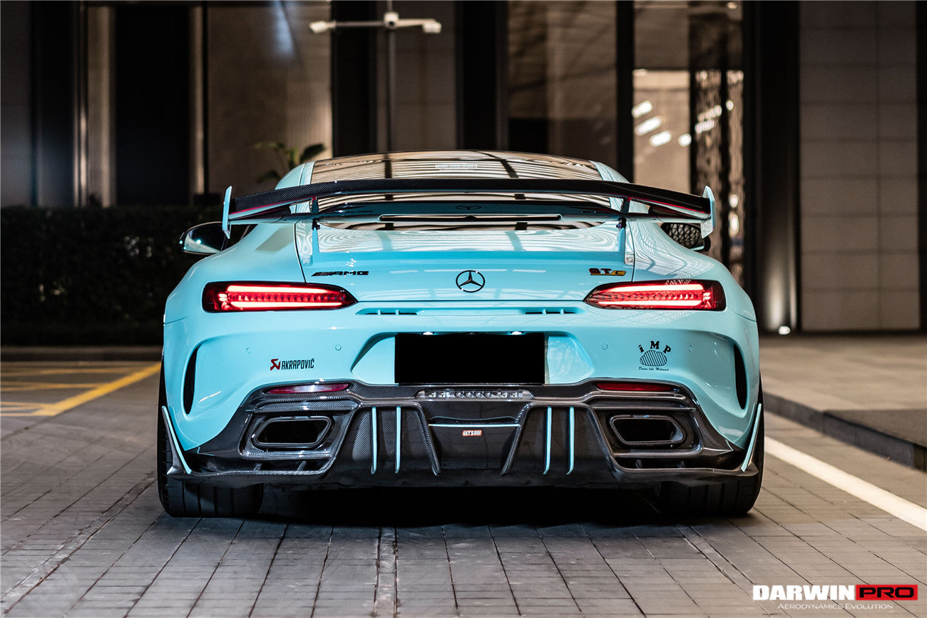DarwinPRO 2017-2021 Mercedes Benz AMG GTC IMPII Part Carbon Fiber Rear Bumper With Exhasust tips