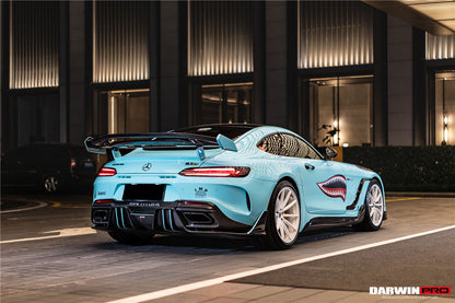 DarwinPRO 2017-2021 Mercedes Benz AMG GTC IMPII Part Carbon Fiber Rear Bumper With Exhasust tips