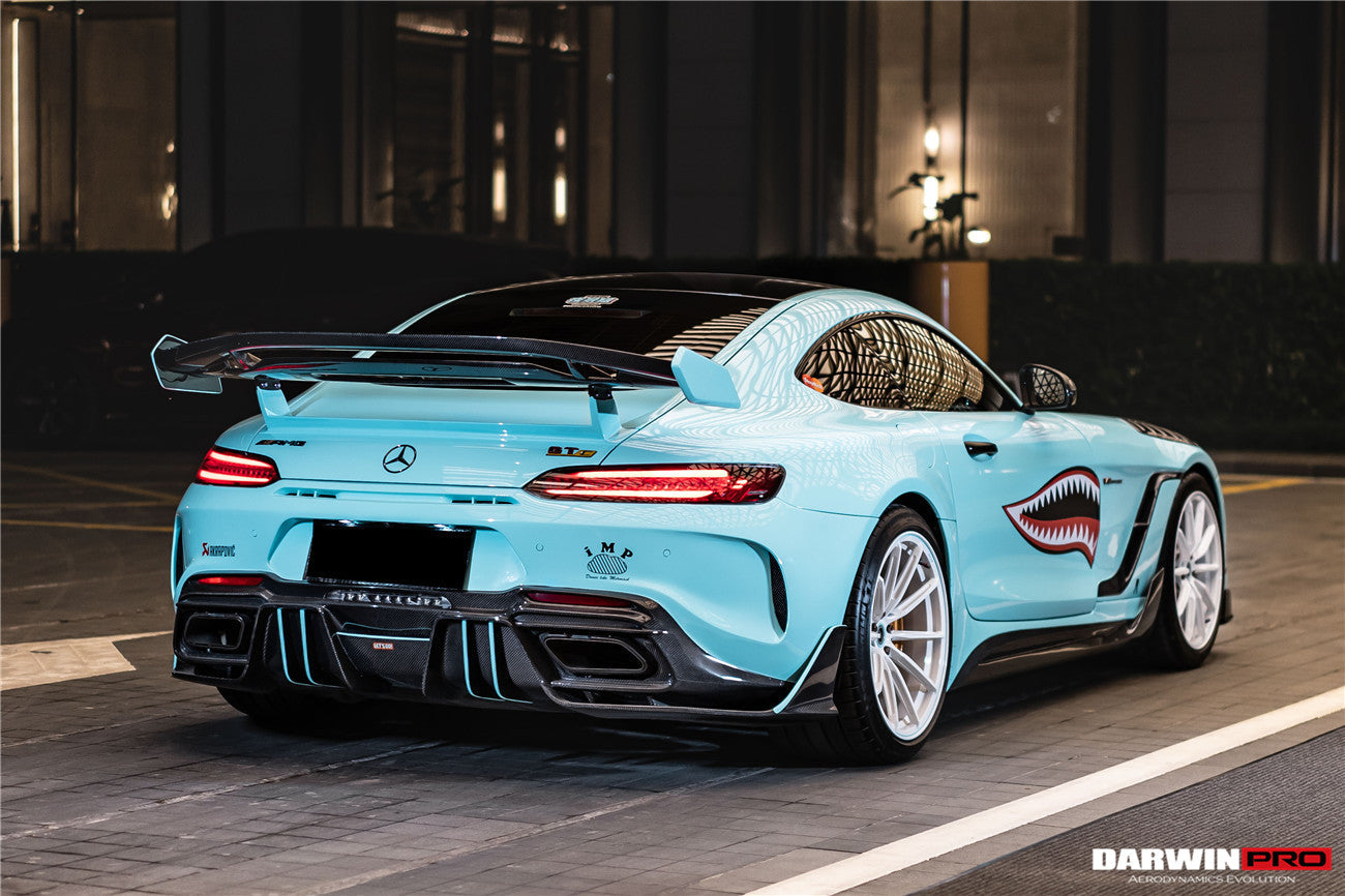 DarwinPRO 2017-2021 Mercedes Benz AMG GTC IMPII Part Carbon Fiber Rear Bumper With Exhasust tips