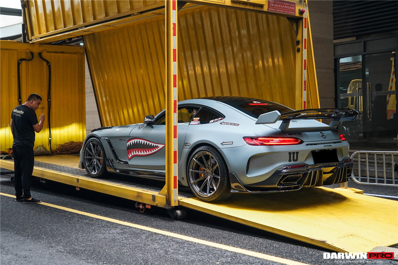 DarwinPRO 2017-2021 Mercedes Benz AMG GTC IMPII Part Carbon Fiber Rear Bumper With Exhasust tips