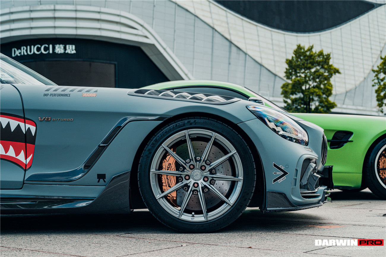 Guardabarros delantero de fibra de carbono DarwinPRO 2015-2021 Mercedes Benz AMG GT, GTS y GTC IMPII Performance Part