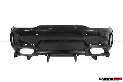 Parachoques trasero de fibra de carbono parcial con difusor DarwinPRO 2017-2021 Mercedes Benz AMG GT GTS IMP Performance