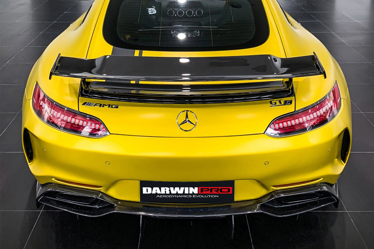 Parachoques trasero de fibra de carbono parcial con difusor DarwinPRO 2017-2021 Mercedes Benz AMG GT GTS IMP Performance