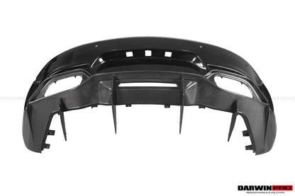 Parachoques trasero de fibra de carbono parcial con difusor DarwinPRO 2017-2021 Mercedes Benz AMG GT GTS IMP Performance