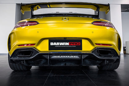 Parachoques trasero de fibra de carbono parcial con difusor DarwinPRO 2017-2021 Mercedes Benz AMG GT GTS IMP Performance